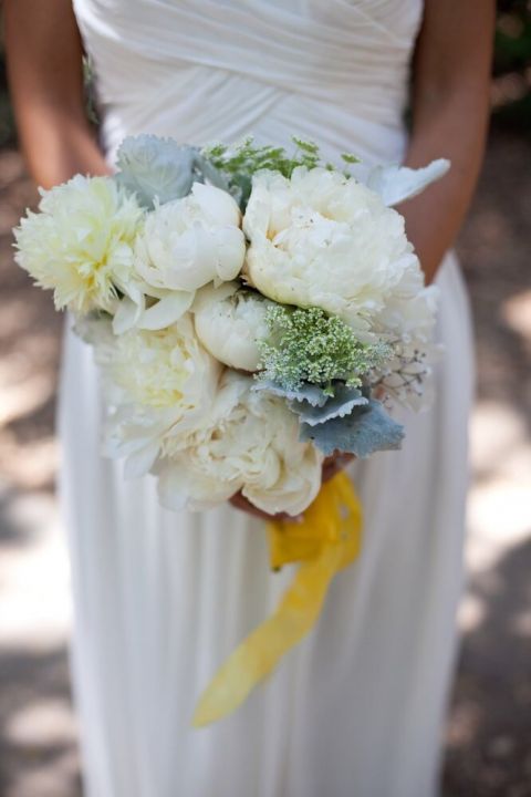 White Peony Bouquet Pasadena CA