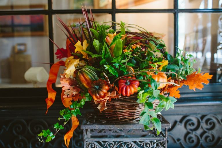 Autumn Basket floral arrangement Pasadena CA