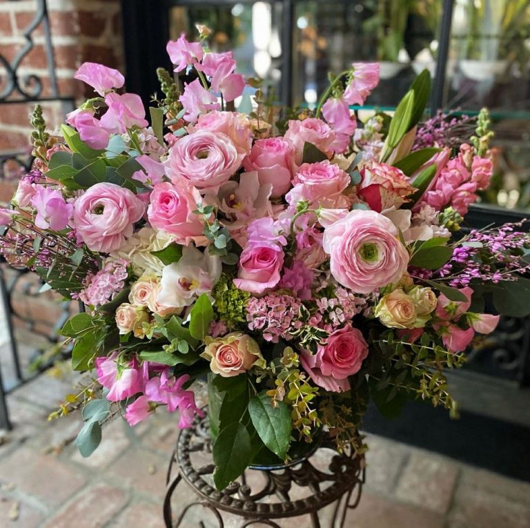 Pink Expression floral arrangement florist Pasadena CA