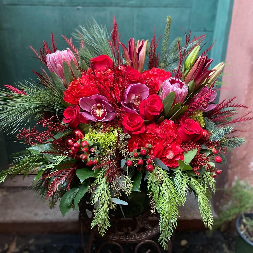 Red Holiday Pasadena Florist Brad Larsen Florals